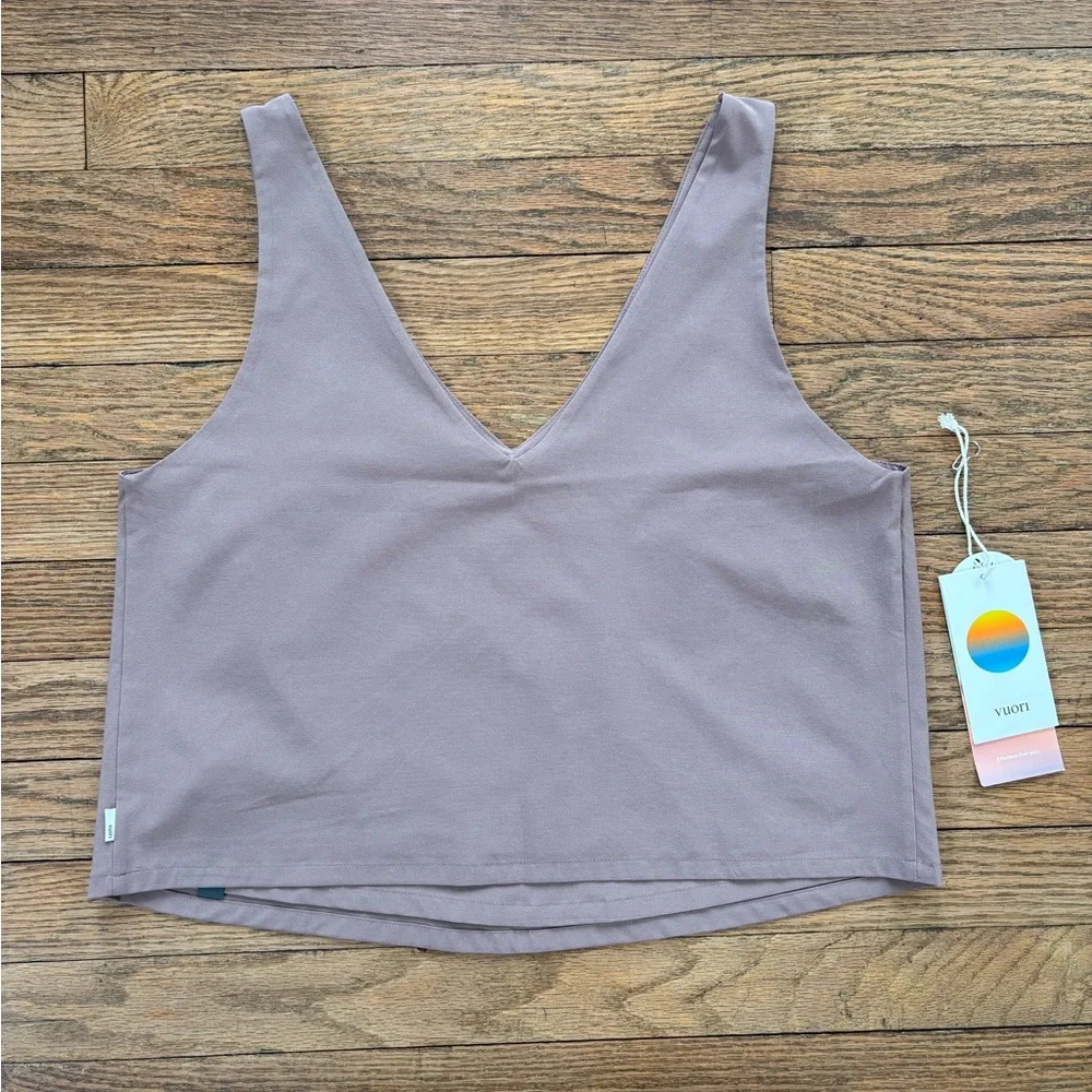 Vuori Villa Cropped V-Neck Sleeveless Tank Top S NWT - Picture 5 of 10